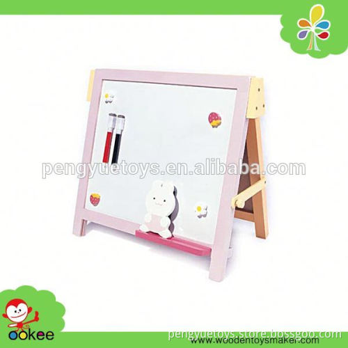 Adjustable children kids wooden drawing board